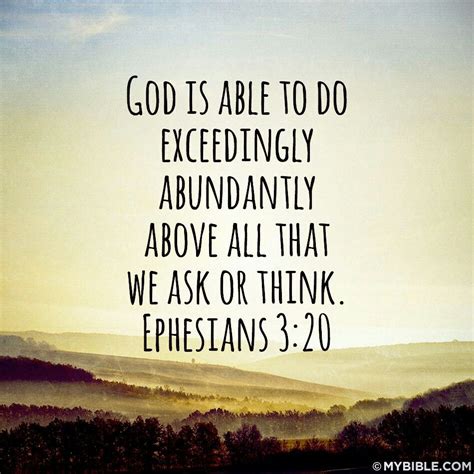 God Is Able To Do Exceedingly Abundantly Above All That We Ask Or Think