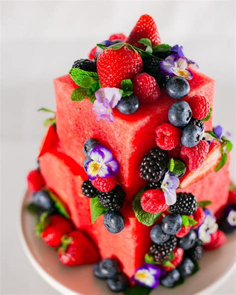 Watermelon Cake Fruit Cake Design Fruit Birthday Cake Watermelon Cake