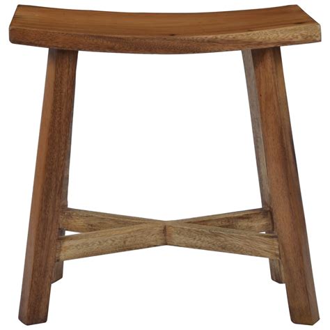 Vidaxl Bathroom Stool Solid Suar Wood Au