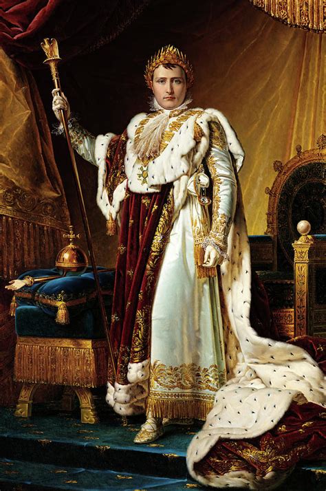 Napoleon I Emperor Of The French In Coronation Regalia Date Painting By Francois