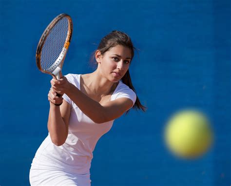 Front View Of Young Woman Playing Tennis King Daddy Sports