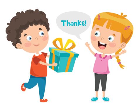Thank You Illustration With Cartoon Characters 2737728 Vector Art At