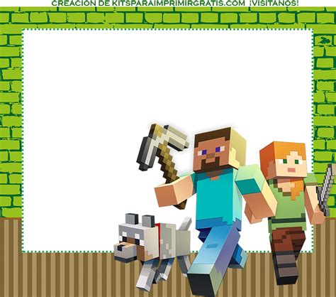 Kit Imprimible De Minecraft Para Cumpleaños Kits Para Imprimir Gratis