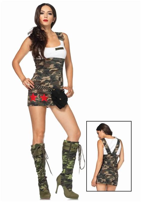 Army Fancy Dress Costume Women Sexy Halloween Military Party Cosplay Costume For Adult In Sexy