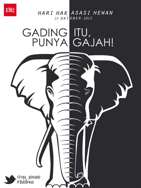 Poster Hewan Langka Gajah Gwenn Kimbrel