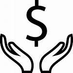 Dollar Clipart Banking Hands Icon Pinclipart Transparent
