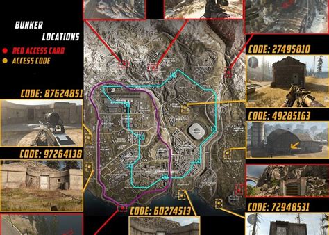 Warzone Bunker Codes August 2022 Bunker Codes Locations Map