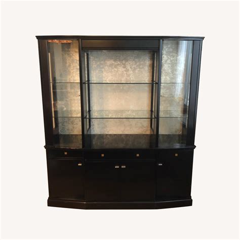 Black Lacquer Morishige China Cabinet Aptdeco