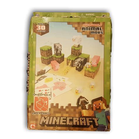 Minecraft Papercraft Animal Mobs Set Over 30 Pieces New Toy Chest