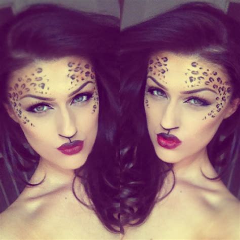 Leopard Print Makeup Halloween Bkm Makeup And Design Tiger Makeup