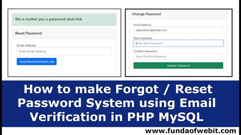 How To Create Forgot System Password With Php Mysql Www Vrogue Co