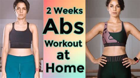 2 Weeks Abs Workout Challenge From Home No Equipment Youtube