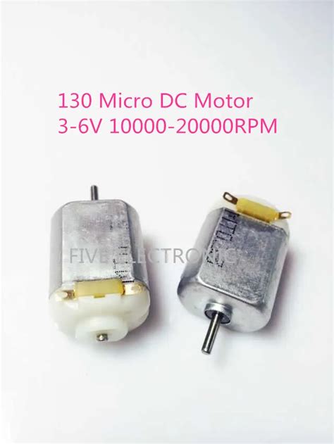 130 Micro Dc Motor 3 6v 10000 20000rpm Use For Model Airplane Car