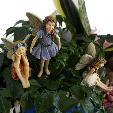 fairy garden 6pcs miniature fairies figurines accessories outdoor house decor ebay