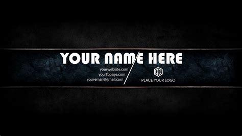 Free fire banner template psd free download youtube. How To Make A YouTube Banner WITHOUT Illustrator ...