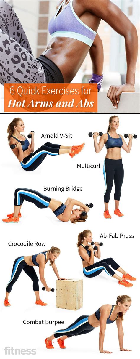 8 Exercises For The Ultimate Arms And Abs Workout Arms Abs Fitness Fitness Motivation