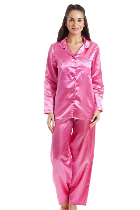 Pink Satin Full Length Pyjama Set