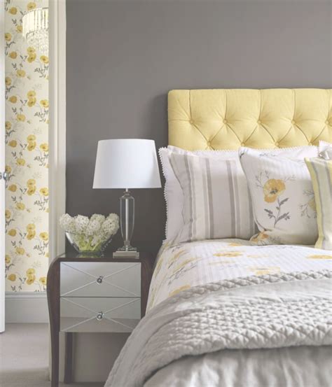 60 Visually Pleasant Yellow And Grey Bedroom Designs Ideas Grey
