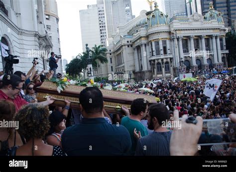 Mourners Attend The Funeral Of Slain Brazilian Councilwoman And