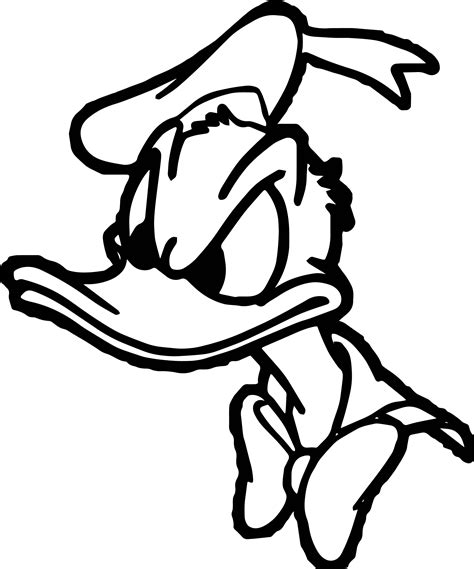 Donald Duck Line Drawing Donald Duck Cartoon Drawing Free Download