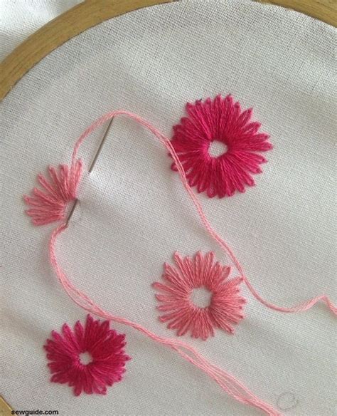 8 Beautiful Ways To Do Lazy Daisy Flower Embroidery Designs Sew Guide