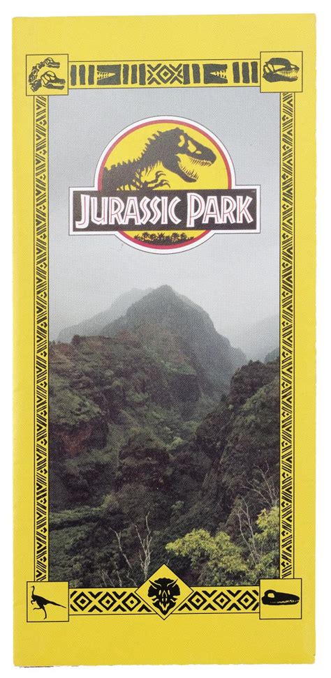 Lot 215 Jurassic Park 1993 Park Visitor Brochure