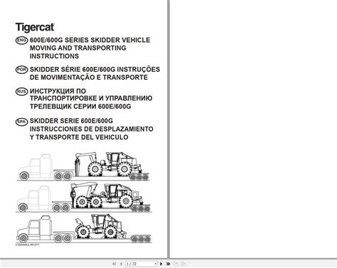 Tigercat Carrier S E S S Operator Manual Auto