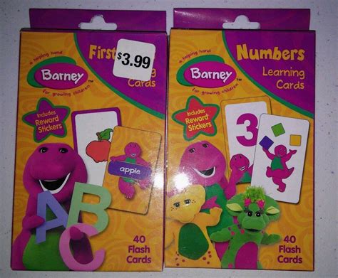 Barney Flash Cards Learning Cards Numbers Learning And First Words