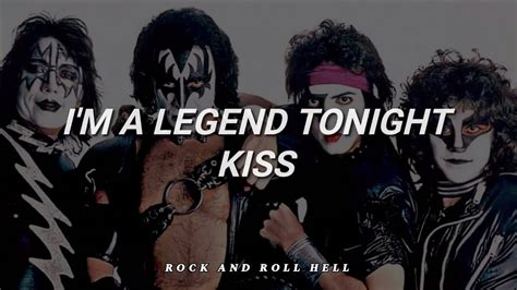 Kiss Im A Legend Tonight Subtitulado En Español Lyrics Youtube