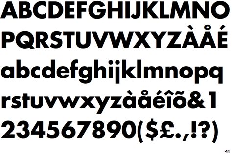 Futura Bold Typeface