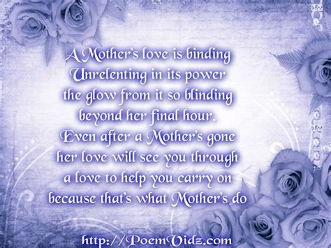 Make mother's day special for her. Deceased Mother Poems #deceased #mother #poems http://www ...