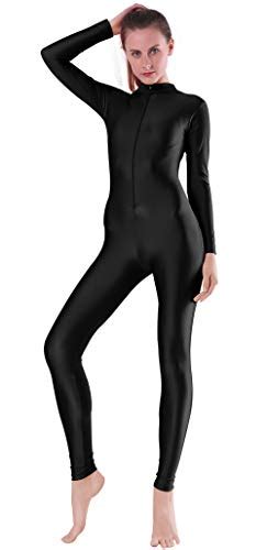 Speerise Adult Spandex Long Sleeve Turtleneck Unitard Bodysuit