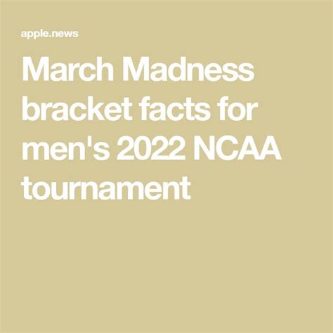 March Madness Bracket Facts For Mens 2022 Ncaa Tournament — Espn