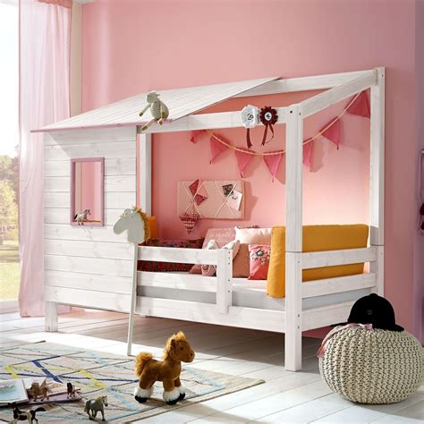 Kinderhochbett hochbetten fur kinder gunstig online kaufen mytoys. Abenteuerbett aus Massivholz für Mädchen - Kids Paradise