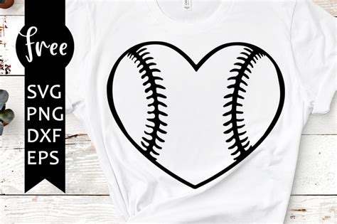 Baseball heart svg free, sport svg, baseball svg, instant download