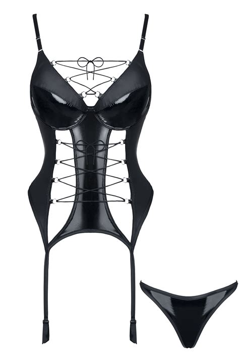 Corset Wetlook și Chilot Demoniq Ruth Uniquevibe