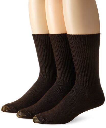 Gold Toe Mens Fluffies Casual Crew Socks 3 Pairs Ebay