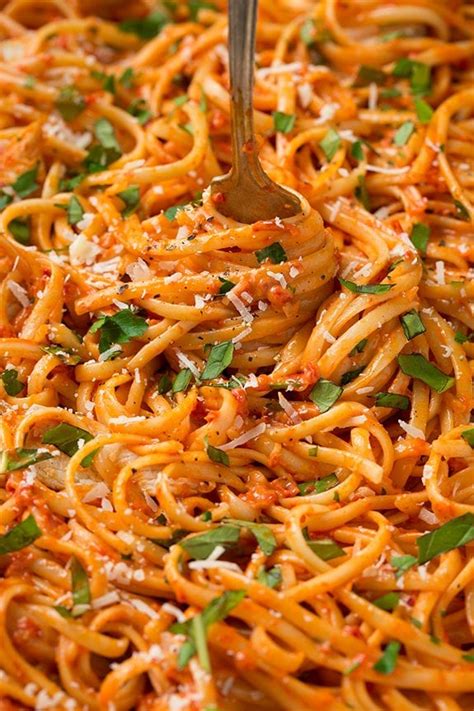 Creamy Roasted Red Pepper Pasta With Grilled Chicken Cooking Classy