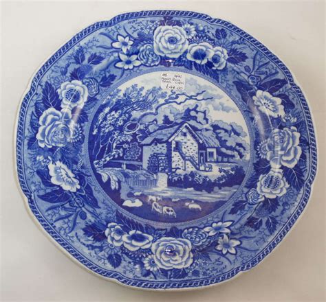 Blue And White Plate In Antique Plates