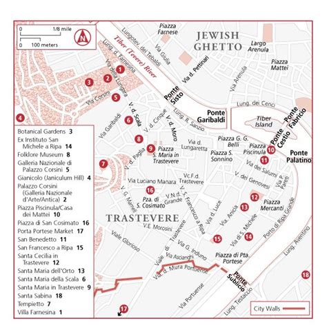 Fantastic Map Of Trastevere
