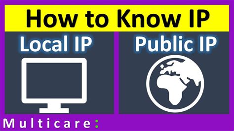 how to know ip address of my computer local ip and public ip