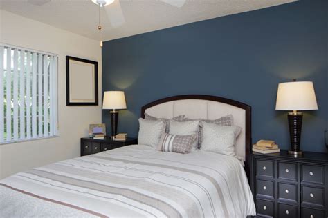 Inspiration Bedroom In Dark Blue Hommcps