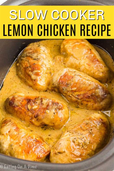Crockpot Lemon Chicken Easy Lemon Chicken Crockpot Recipe