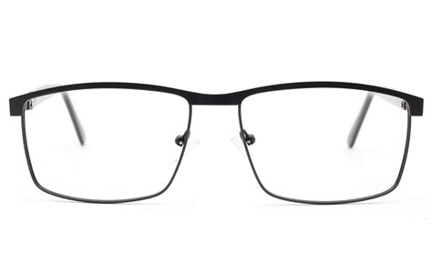 Mens Square Eyeglasses Frame Blue