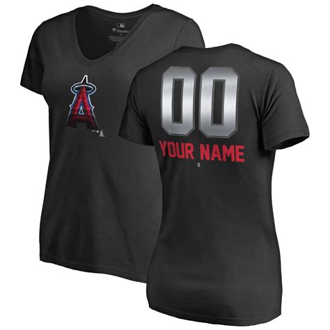 Los Angeles Angels Fanatics Branded Womens Personalized Midnight