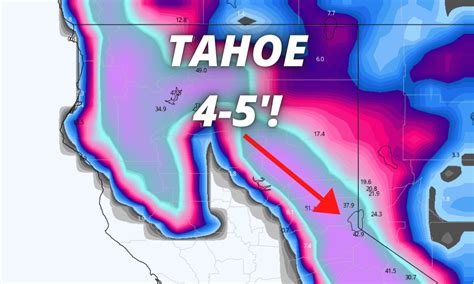 Lake Tahoe And Sierra Snow Forecast 4 5′ Expected Unofficial Networks