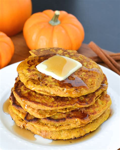 Pumpkin Oatmeal Pancakes