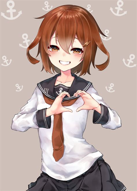 Kamidanomi Ikazuchi Kancolle Kantai Collection Commentary Request Highres 1girl Anchor