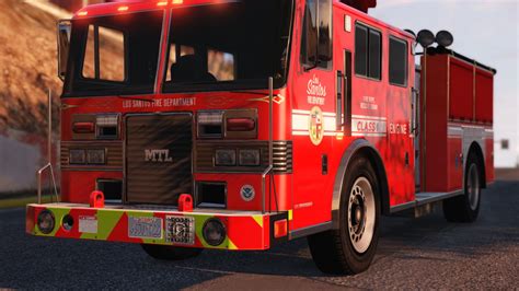 Los Santos Fire Department Engine Firefighters Gta 5 Mods