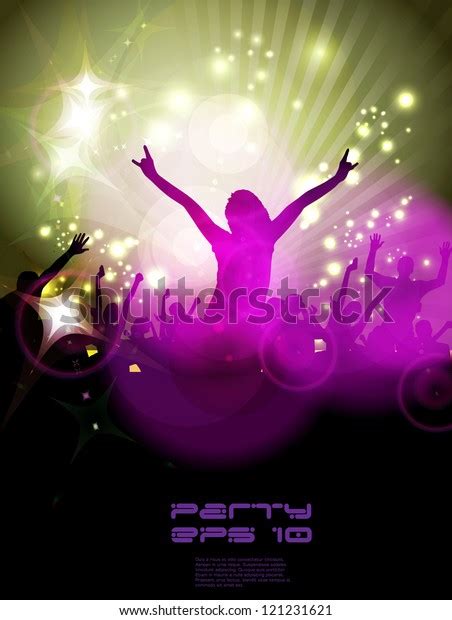 Clubbing Party Vector Illustration Stock Vector Royalty Free